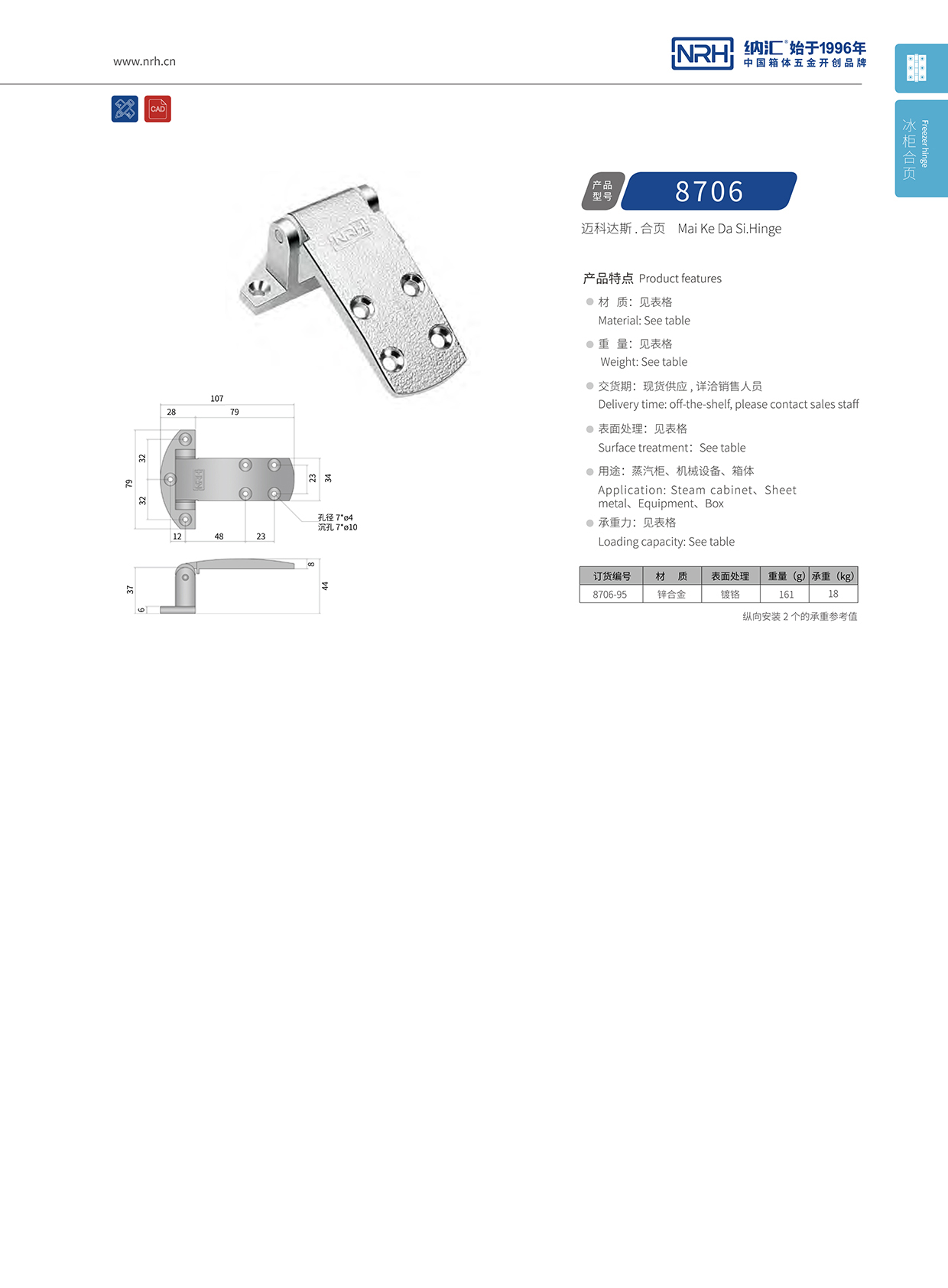 香蕉视频软件/NRH 8706-95 工业机械设备柜门香蕉视频APP下载入口
